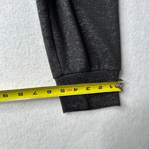 INC International Concepts Women's Black Sequined Glitter Jogger Pants Running - Picture 8 of 12